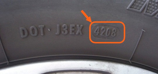 Date de fabrication d'un pneu